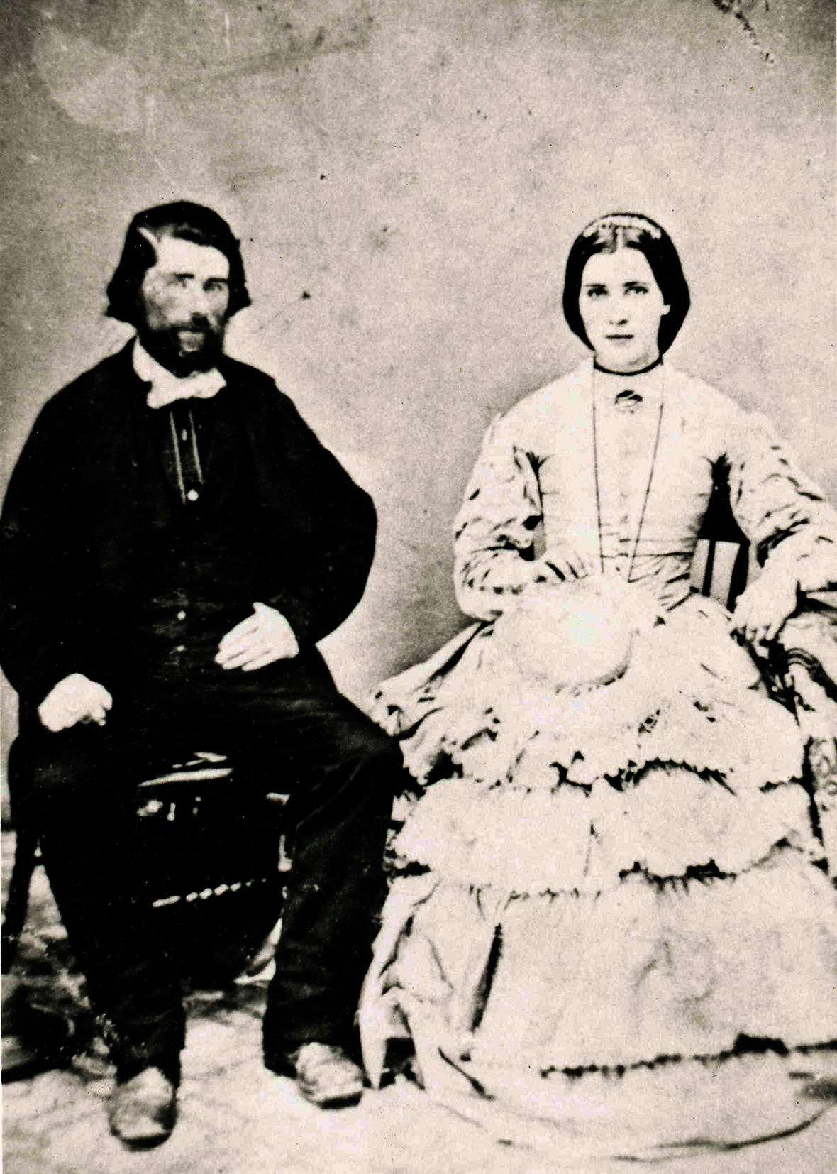 Photo of photos/Murdoch McLennan 1834-1902 w wife portrait